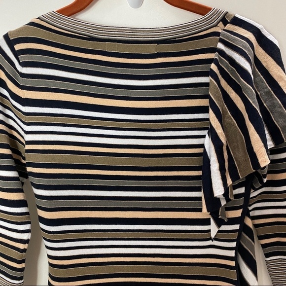 Karen Millen Asymmetrical Ruffle Fitted Dress - Picture 8 of 12